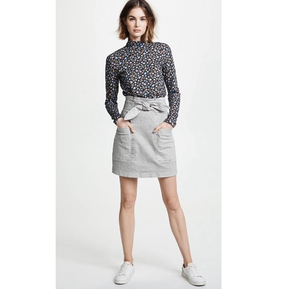 La Vie Rebecca Taylor Denim Knot Skirt - Picture 4 of 9